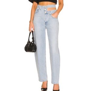 Agolde Broken Waistband Jeans in Sideline (25)
